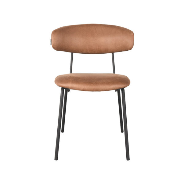 LABEL51 Eetkamerstoel Zack - Cognac - Microfiber - Afbeelding 2