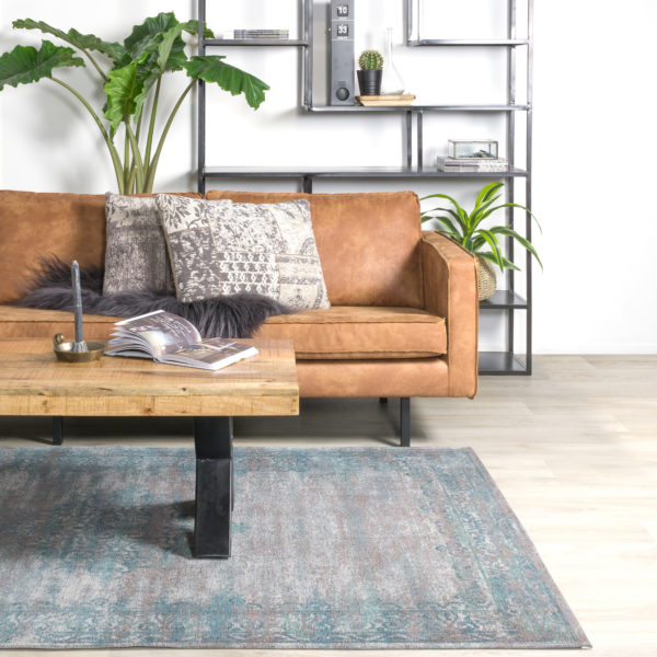 Vloerkleed Adel Medaillon Turquoise 6023 - 200 x 290 cm - Afbeelding 4