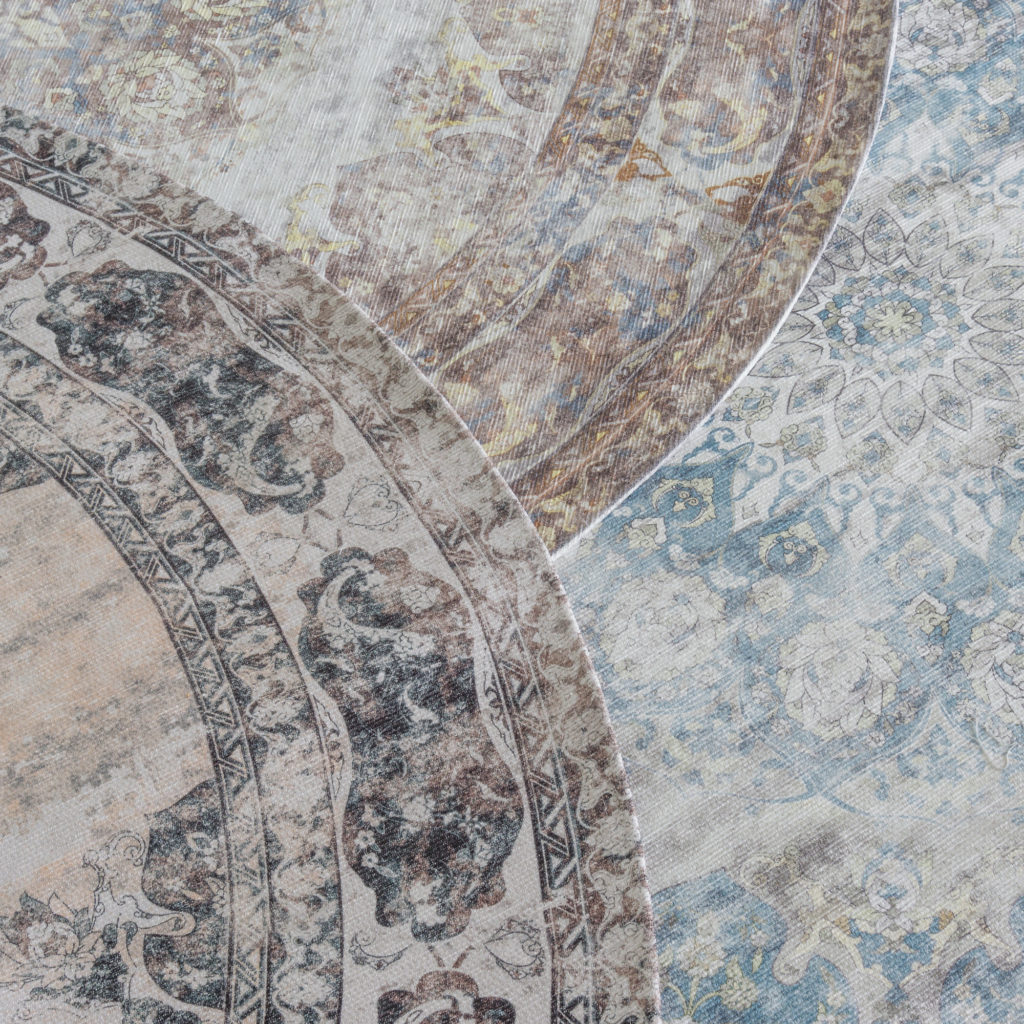 Vloerkleed Viola Taupe - Rond ø120 cm - Afbeelding 2