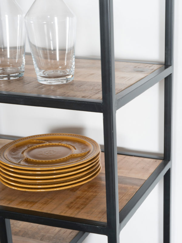 Vakkenkast Huub Hout 210 x 80 cm - Roomdivider - Afbeelding 4