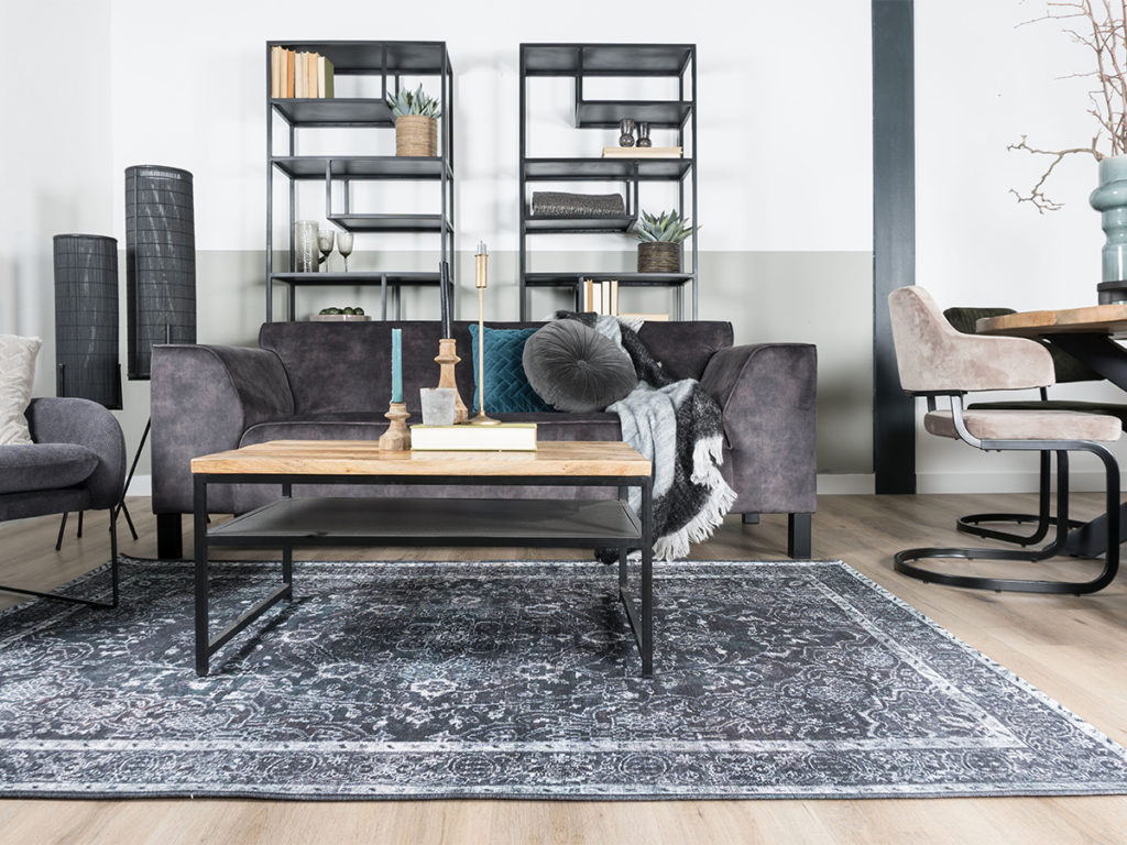 Vloerkleed Mila Antraciet 200 x 290 cm - Afbeelding 2