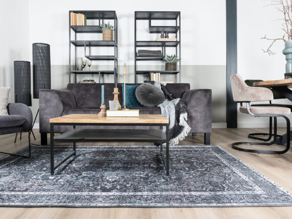 Vloerkleed Mila Antraciet 200 x 290 cm - Afbeelding 2