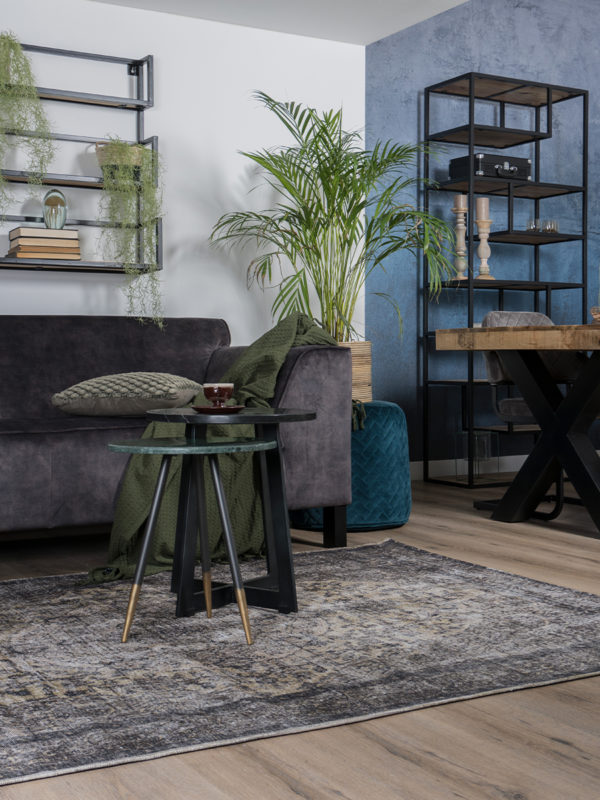 Vloerkleed Mila Antraciet/ Green 200 x 290 cm - Afbeelding 4