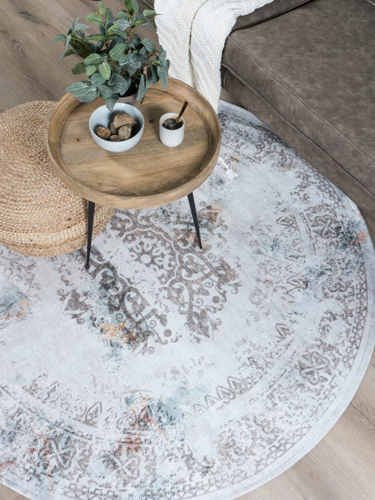 Vloerkleed Juud Rond Grijs ø160 cm - Afbeelding 3