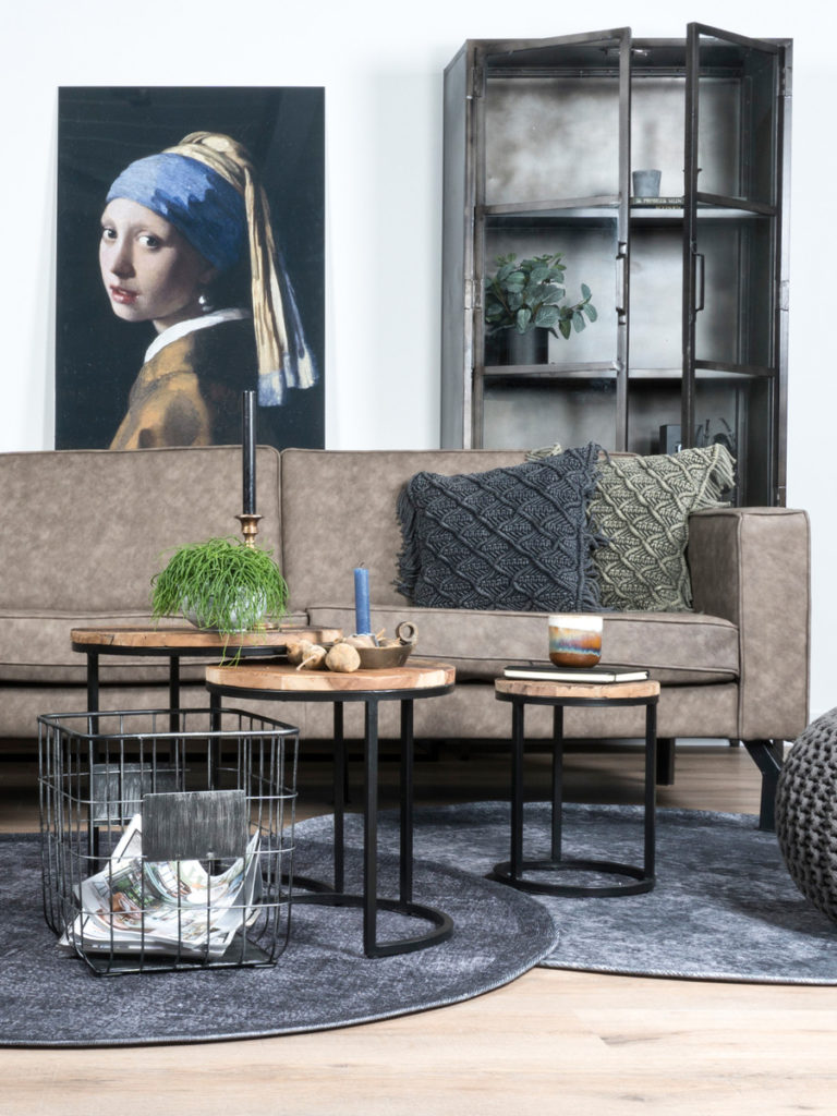 Vloerkleed Yves Rond Antraciet ø120 cm - Afbeelding 2