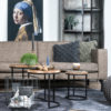 Vloerkleed Juud Rond Grijs/Zwart ø120 cm - Afbeelding 2