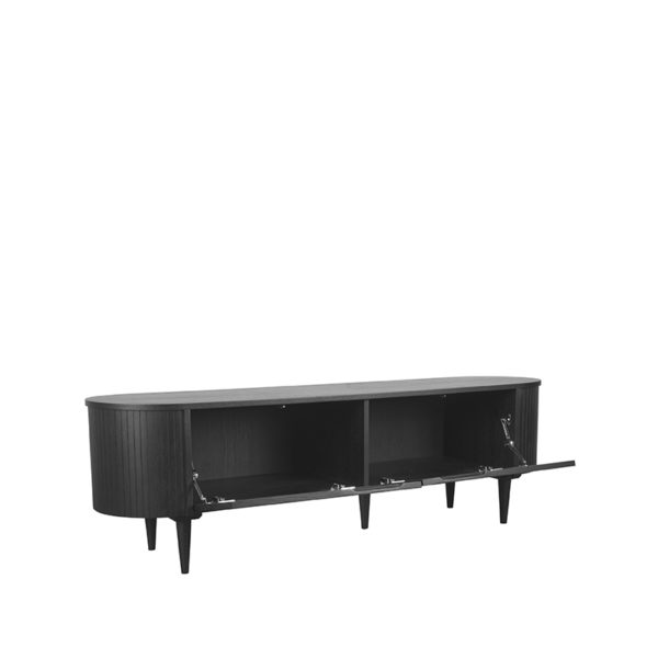 LABEL51 Tv-meubel Oliva - Zwart - Eiken - Tv-Meubel 180 cm - Afbeelding 2