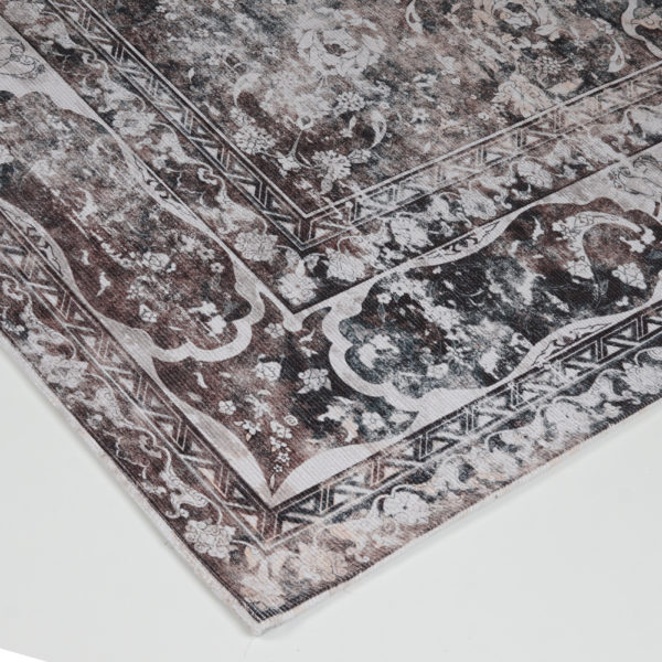 Vloerkleed Viola Antraciet 200 x 200 cm - Afbeelding 4