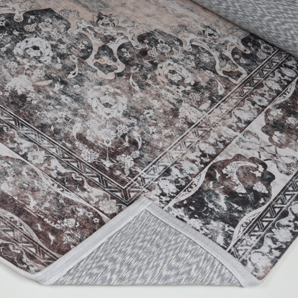 Vloerkleed Viola Antraciet 200 x 200 cm - Afbeelding 5
