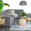 Vloerkleed Viola Blue 200 x 200 cm - Afbeelding 5
