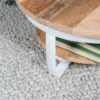 Salontafel Cilamon Wit - 90 cm - Afbeelding 3