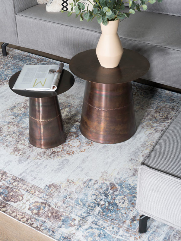 Vloerkleed Viola Taupe 200 x 200 cm - Afbeelding 4