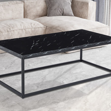 Salontafel 'Dallas' Decor Marmer Zwart (1c)