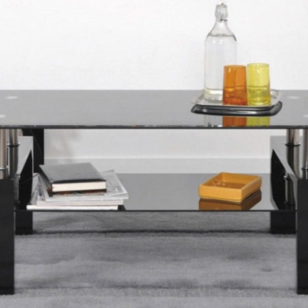 Salontafel 'Alana' Hoogglans zwart (2c)