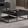 Salontafel 'Madeira' 120 cm Mango hout zwart