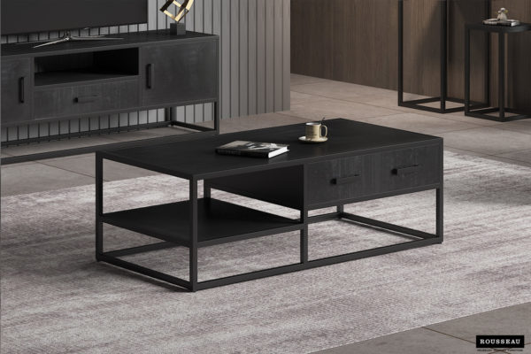 Salontafel 'Madeira' 120 cm Mango hout zwart
