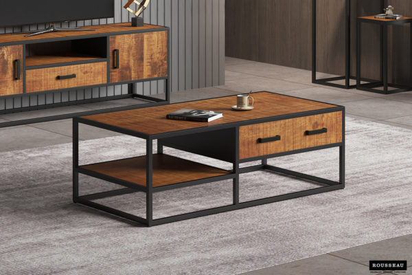 Salontafel 'Madeira' 120 cm Mangohout (1c)
