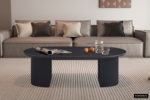 Salontafel 'Lagos' 120 cm Ovaal Decor Donkerbruin