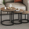 Salontafel 'Alicia' set van 3 Sun Gold
