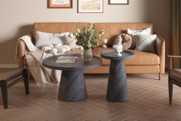 Salontafel 'Manus' 80 cm Decor Donkergrijs (2c) - Afbeelding 2