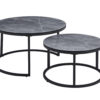 Salontafel 'Boston' Decor Glas Steen Grijs (1c) - Afbeelding 2