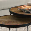 Salontafel 'Lars' 2-delig Mango hout (1c) - Afbeelding 2