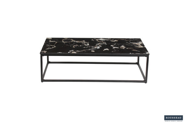 PROMO - Salontafel 'Livorno' Composiet Marmer Zwart (1c) - Afbeelding 2