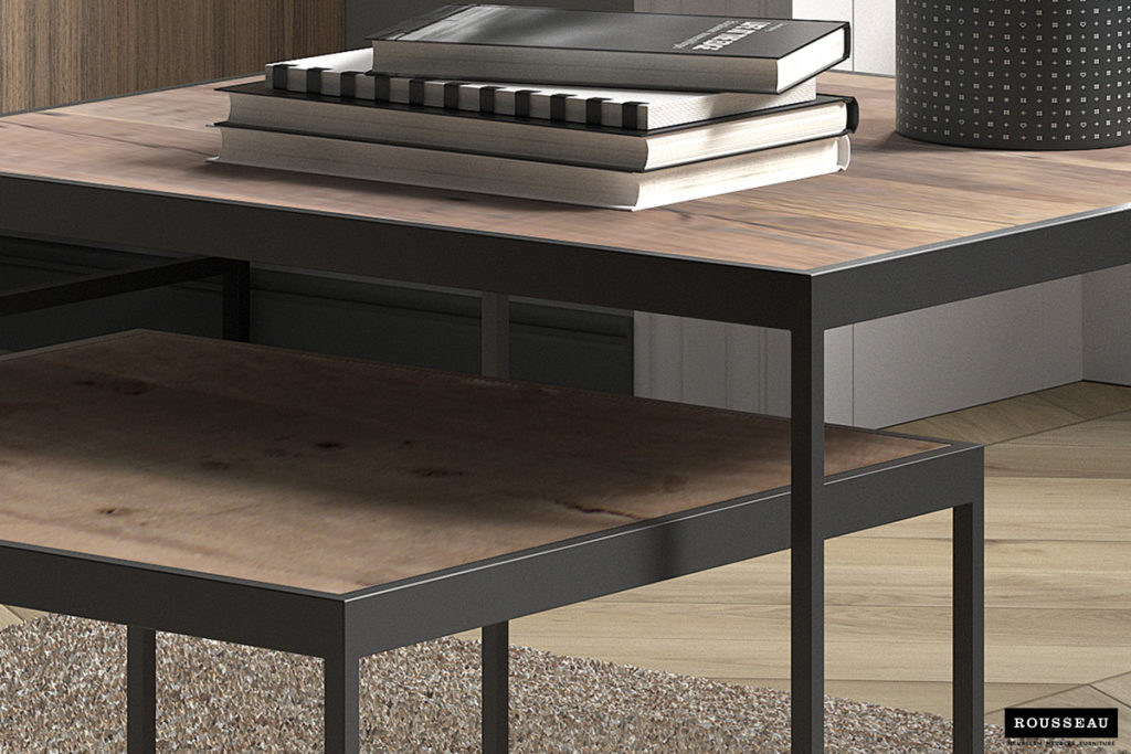 Salontafel 'Quinn' 2-delig Mango hout (1c) - Afbeelding 2