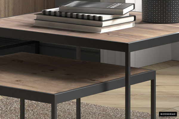 Salontafel 'Quinn' 2-delig Mango hout (1c) - Afbeelding 2