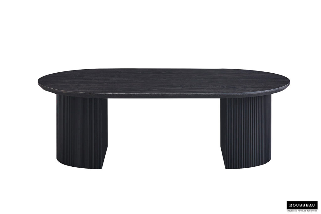Salontafel 'Lagos' 120 cm Ovaal Decor Donkerbruin - Afbeelding 2