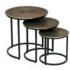 Salontafel 'Alicia' set van 3 Sun Gold - Afbeelding 2