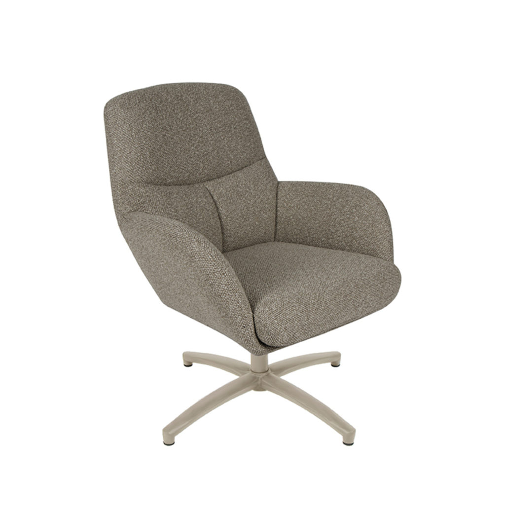 LABEL51 Fauteuil Chill Zone - Truffel grijs - Boucle - Afbeelding 2