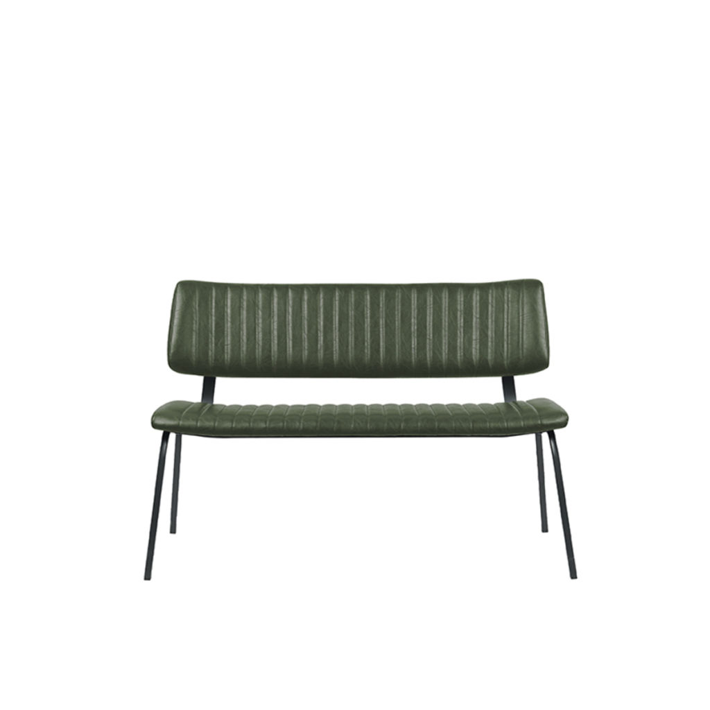 LABEL51 Eetkamerbank Gusto - Hunter - PU-Leder - 120 cm - Afbeelding 2