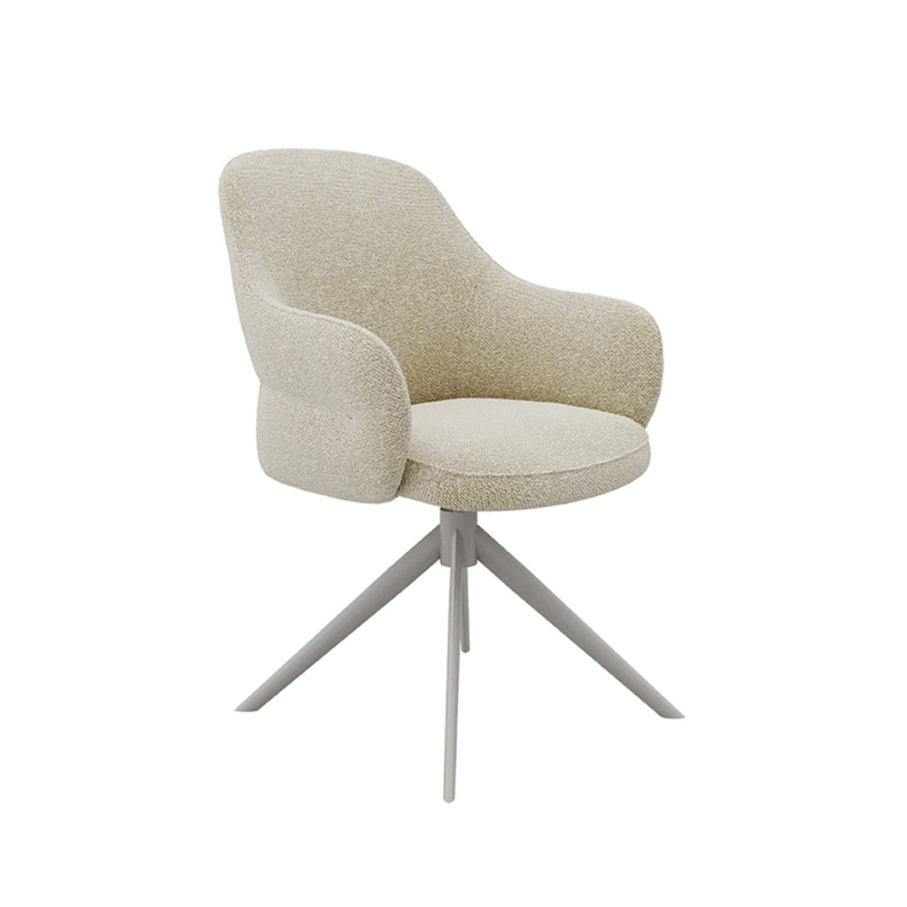 LABEL51 Eetkamerstoel Bern - Naturel - Boucle - Afbeelding 3