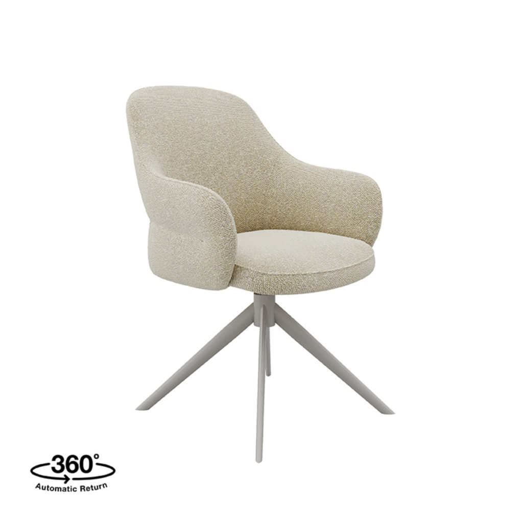 LABEL51 Eetkamerstoel Bern - Naturel - Boucle - Afbeelding 2