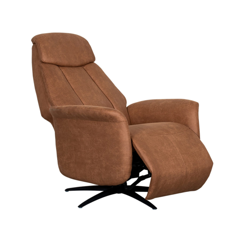 LABEL51 Fauteuil Oslo - Cognac - Micro Suede - Afbeelding 4