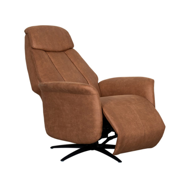 LABEL51 Fauteuil Oslo - Cognac - Micro Suede - Afbeelding 4