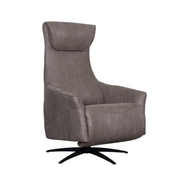 LABEL51 Fauteuil Lund - Taupe - Micro Suede - Afbeelding 2