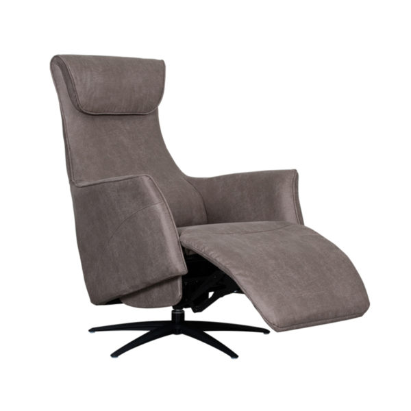 LABEL51 Fauteuil Lund - Taupe - Micro Suede - Afbeelding 3