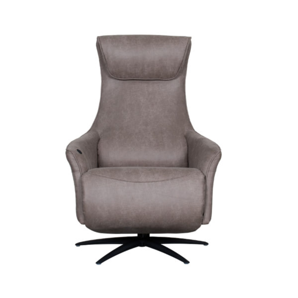 LABEL51 Fauteuil Lund - Taupe - Micro Suede - Afbeelding 4