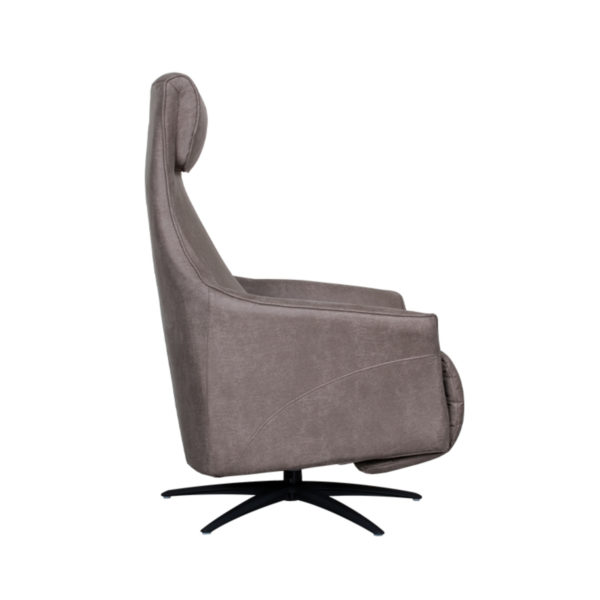 LABEL51 Fauteuil Lund - Taupe - Micro Suede - Afbeelding 5