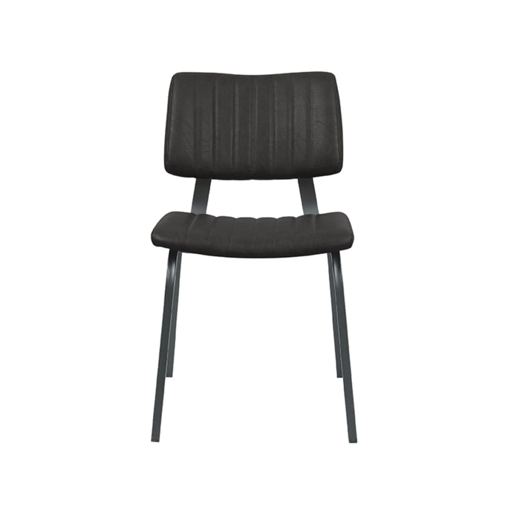 LABEL51 Eetkamerstoel Gusto - Zwart - PU-Leder - Afbeelding 2