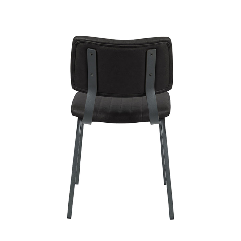 LABEL51 Eetkamerstoel Gusto - Zwart - PU-Leder - Afbeelding 3