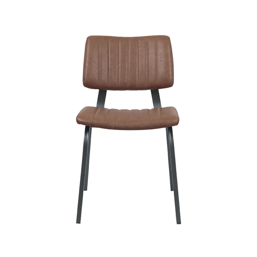 LABEL51 Eetkamerstoel Gusto - Bruin - PU-Leder - Afbeelding 2