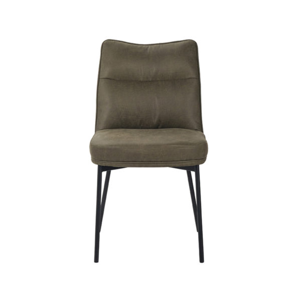 LABEL51 Eetkamerstoel Lennon - Moss - Micro Suede - Afbeelding 2