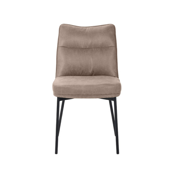 LABEL51 Eetkamerstoel Lennon - Taupe - Micro Suede - Afbeelding 2