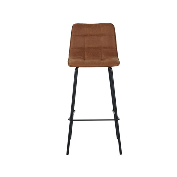 LABEL51 Eetkamerstoel Bistro - Cognac - Micro Suede - Afbeelding 2
