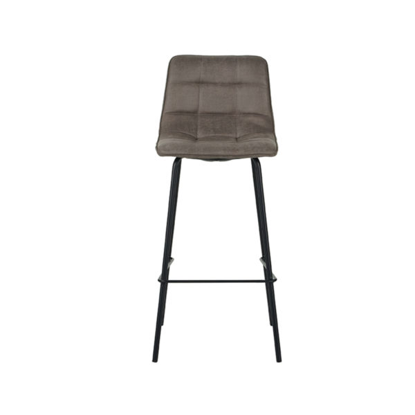 LABEL51 Barkruk Bistro - Taupe - Micro Suede - Afbeelding 2