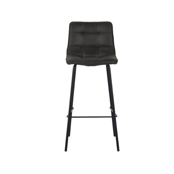 LABEL51 Barkruk Bistro - Antraciet - Micro Suede - Afbeelding 2