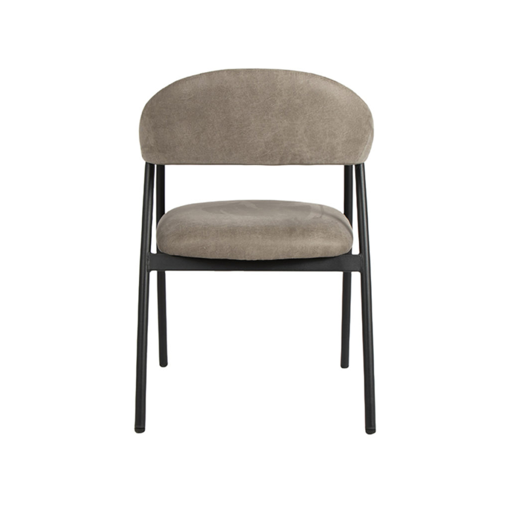 LABEL51 Eetkamerstoel Amaze - Taupe - Micro Suede - Afbeelding 5